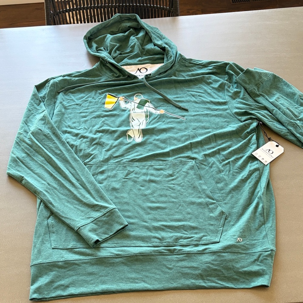 Green Golf Men's Long Sleeved Hoodie